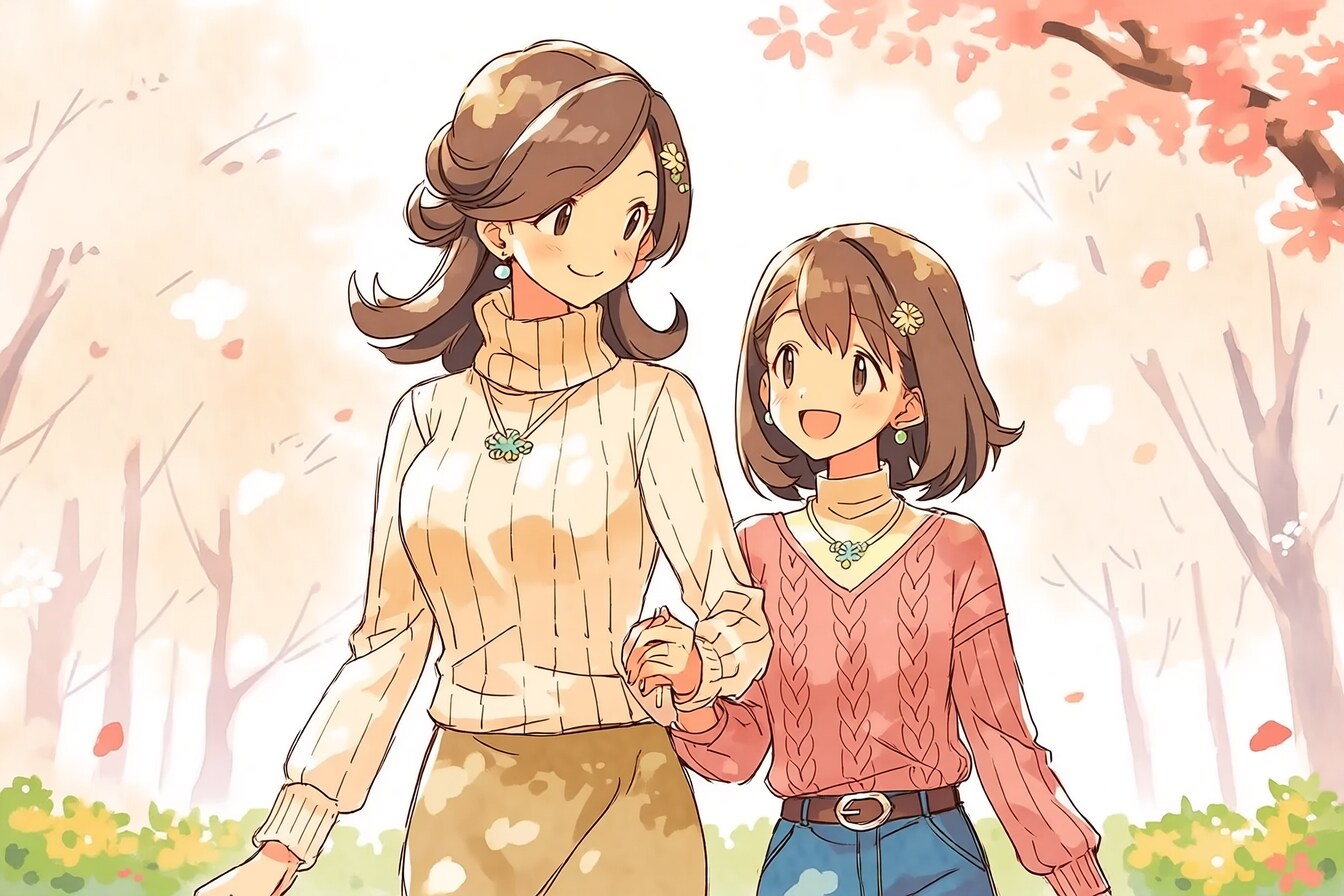 母と娘324 | の人気AIイラスト・グラビア