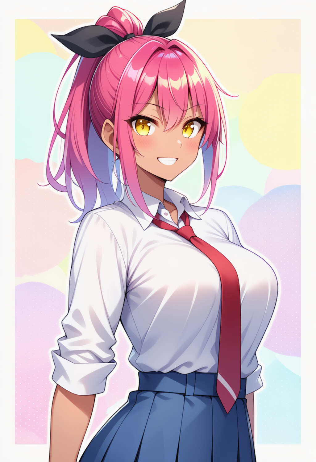 渚沙　パステル風