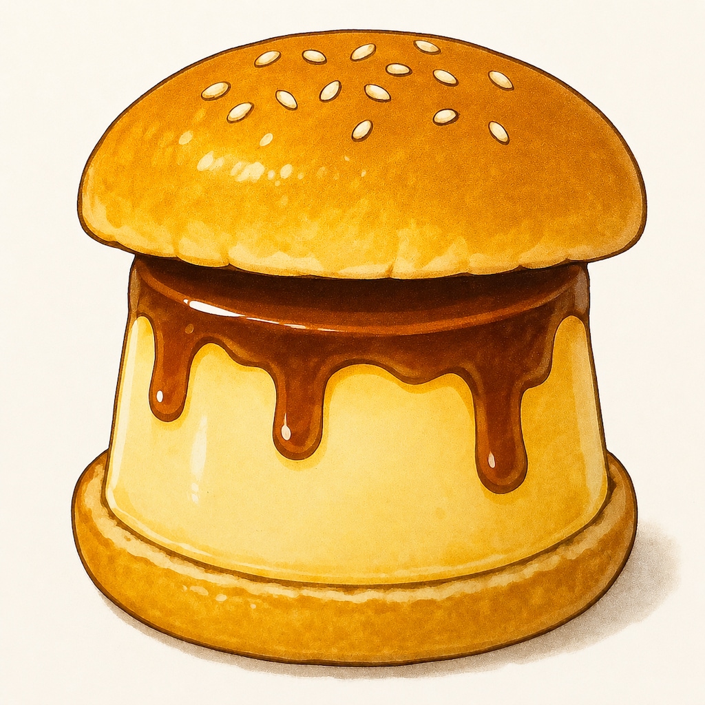 【ChatGPTで生成】プリンバーガー