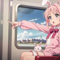 ミミちゃん列車旅行 2枚目