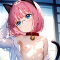 寝起きの猫耳眼鏡さんx3(*´ω｀*)❤️同シード生成 3枚目