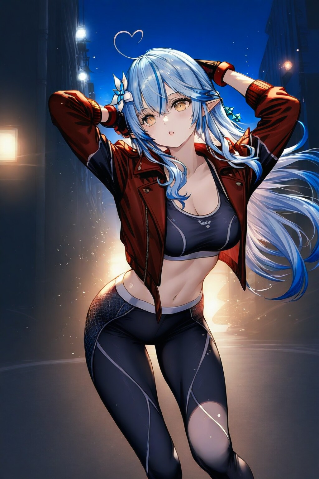 スト6のキャミィっぽい師匠を着たラミィ