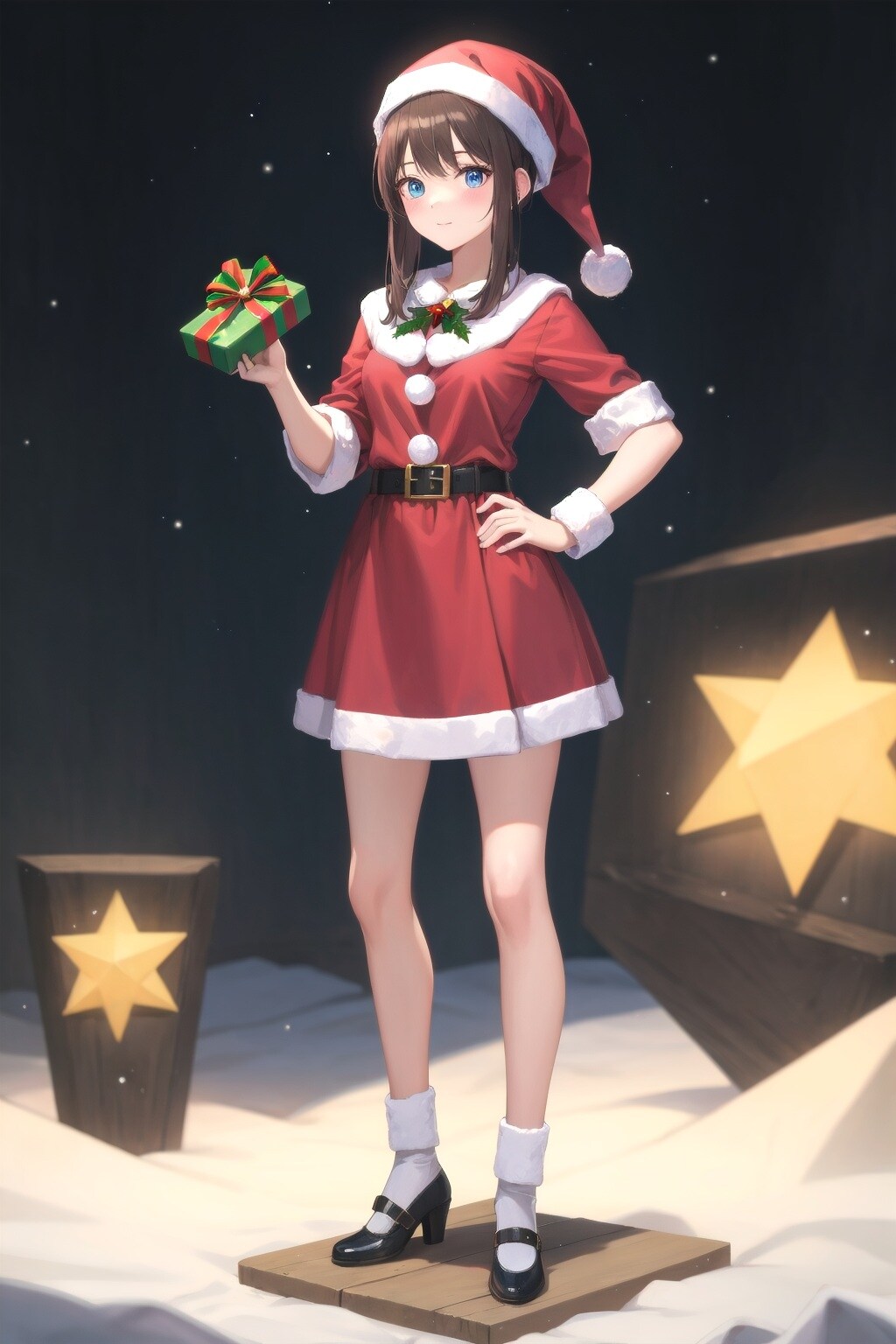 サンタコスの美少女