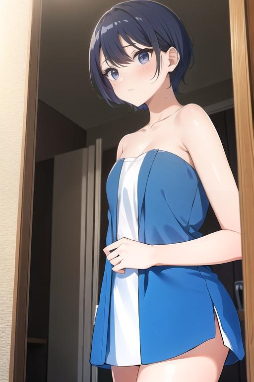 お風呂上がりを幼馴染にバッチリ見られたボーイッシュさん