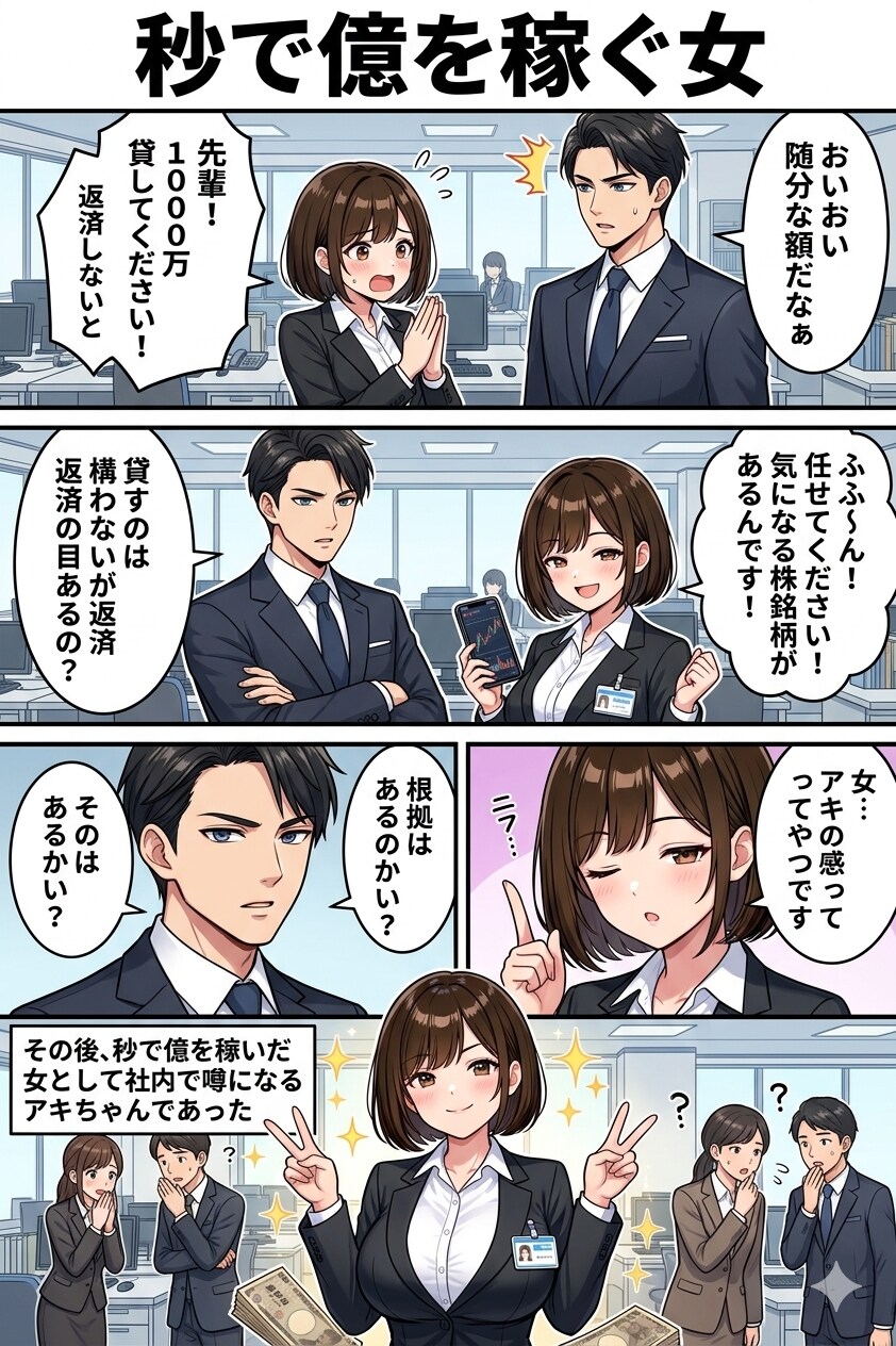 秒で億を稼ぐ女