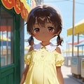 褐色ロリっ娘と春の日のおでかけ 2枚目