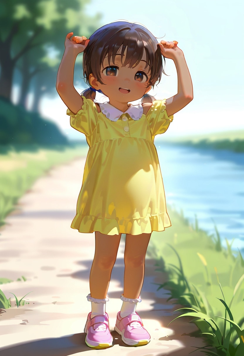 褐色ロリっ娘と春の日のおでかけ