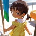 褐色ロリっ娘と春の日のおでかけ 3枚目