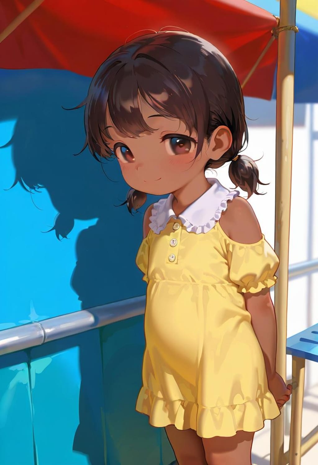 褐色ロリっ娘と春の日のおでかけ