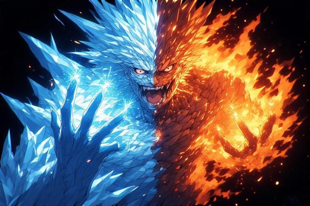 花火する氷炎将軍