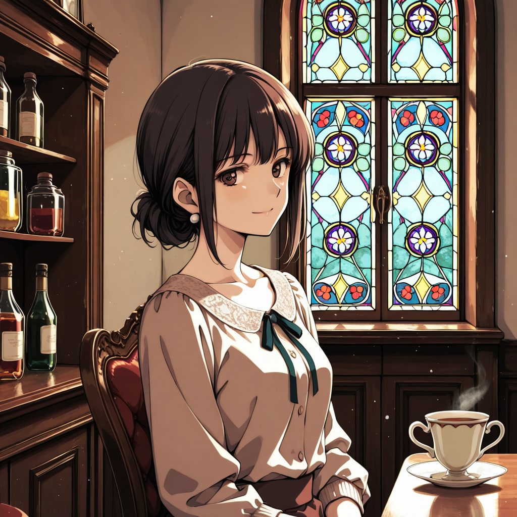 レトロ喫茶店（２）大正ロマン　MOKA | の人気AIイラスト・グラビア