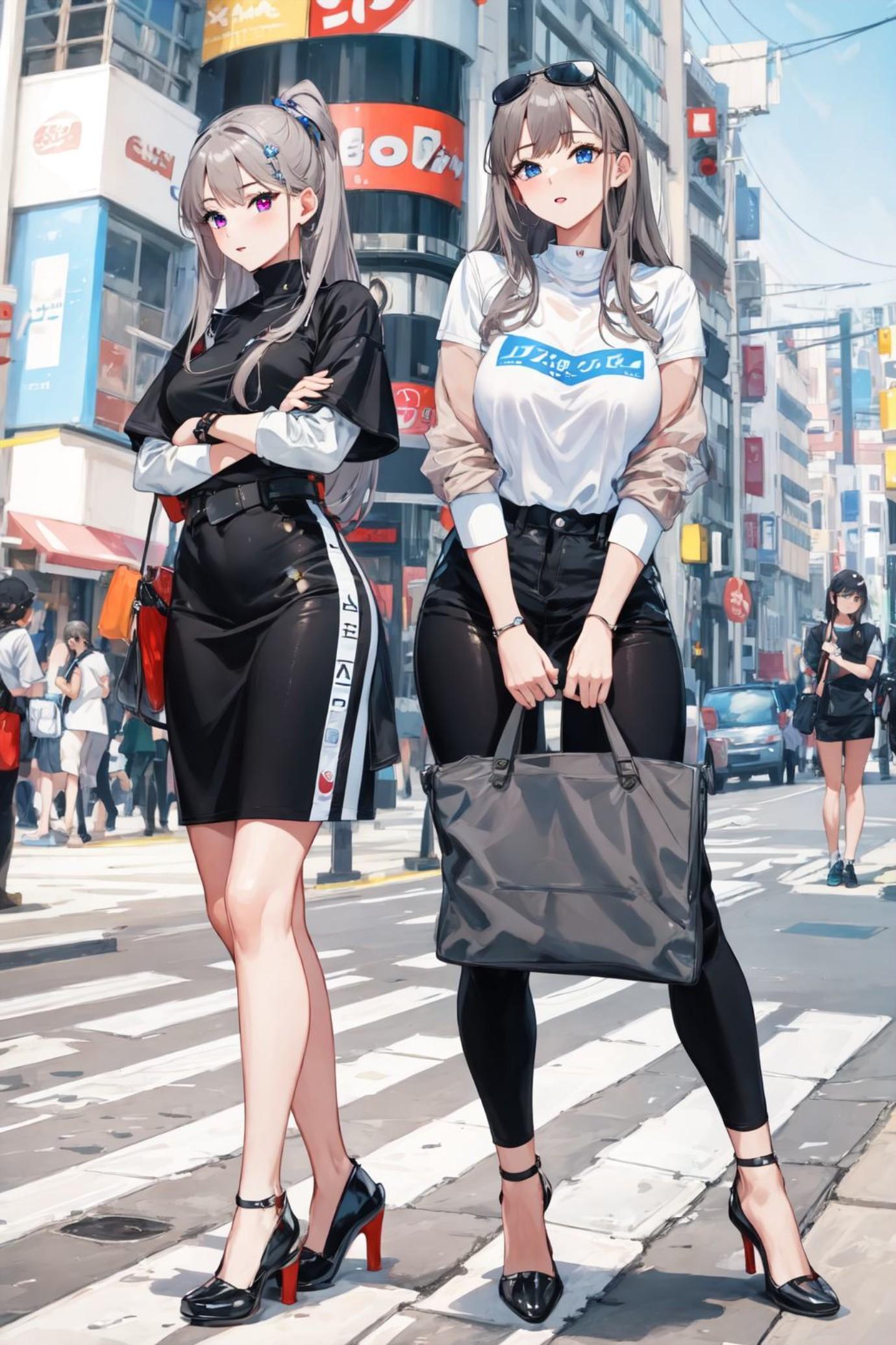 ２人の銀髪ちゃん