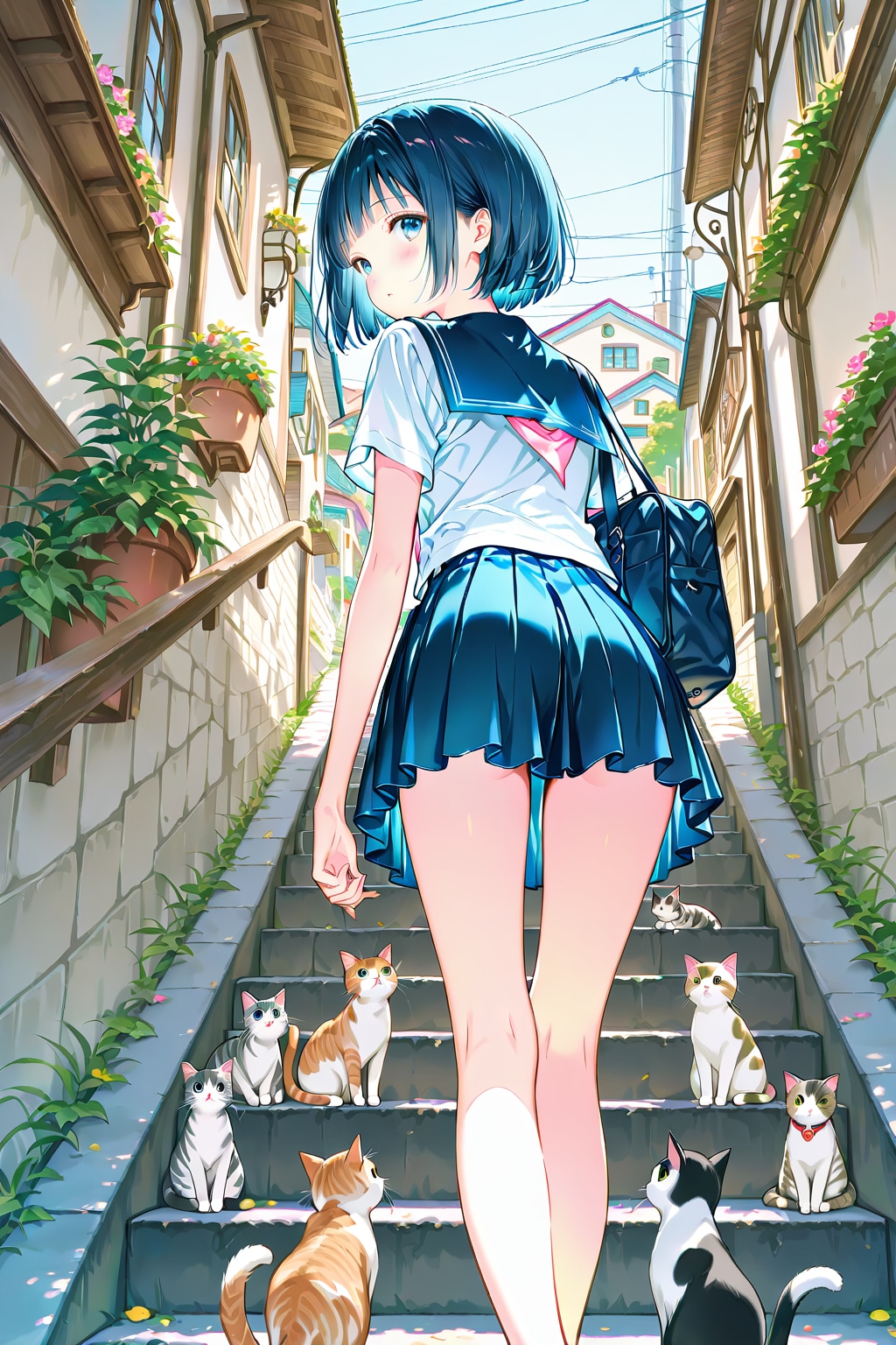 猫の細道(QILIN)(初夏)(3) | の人気AIイラスト・グラビア