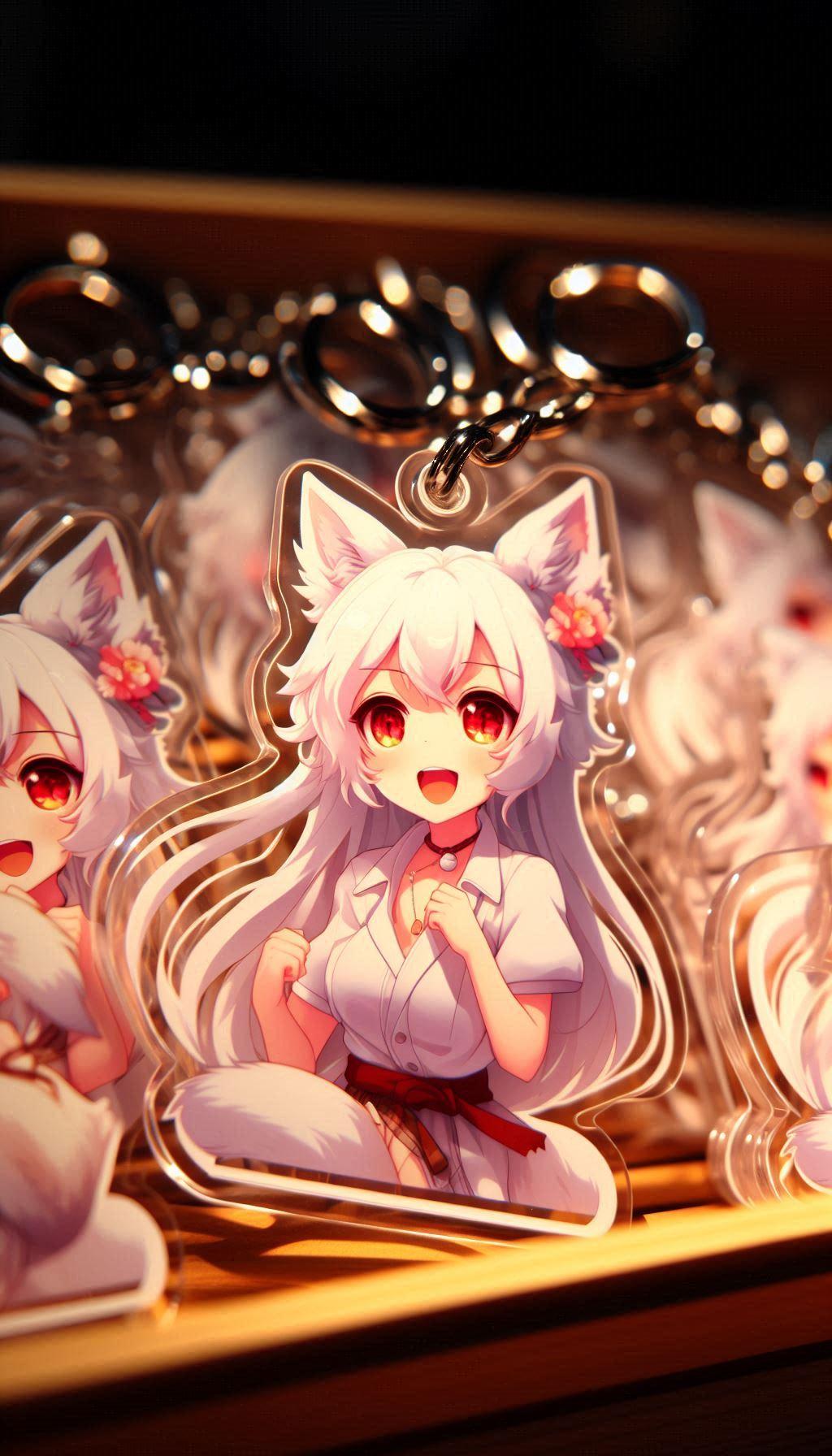 雪狐アクキー発売中！？ | の人気AIイラスト・グラビア