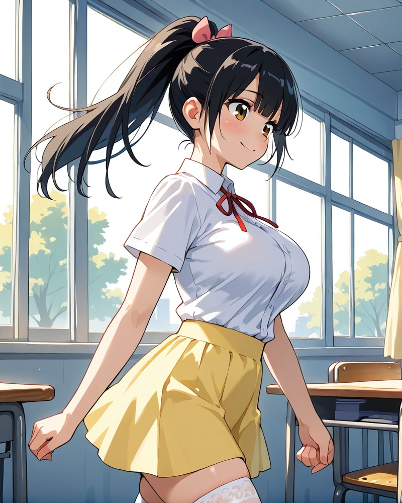 ポニーテイル女子