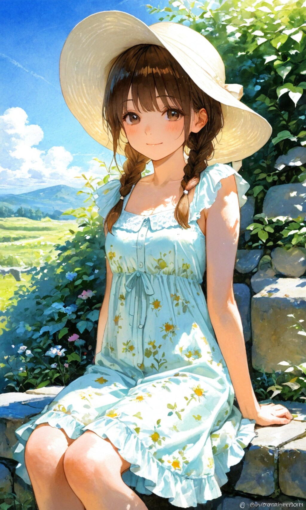 フローラルドレスの子