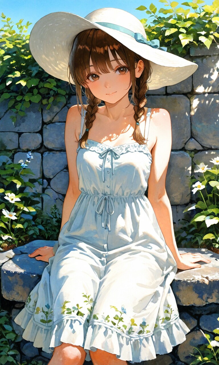 フローラルドレスの子 | の人気AIイラスト・グラビア