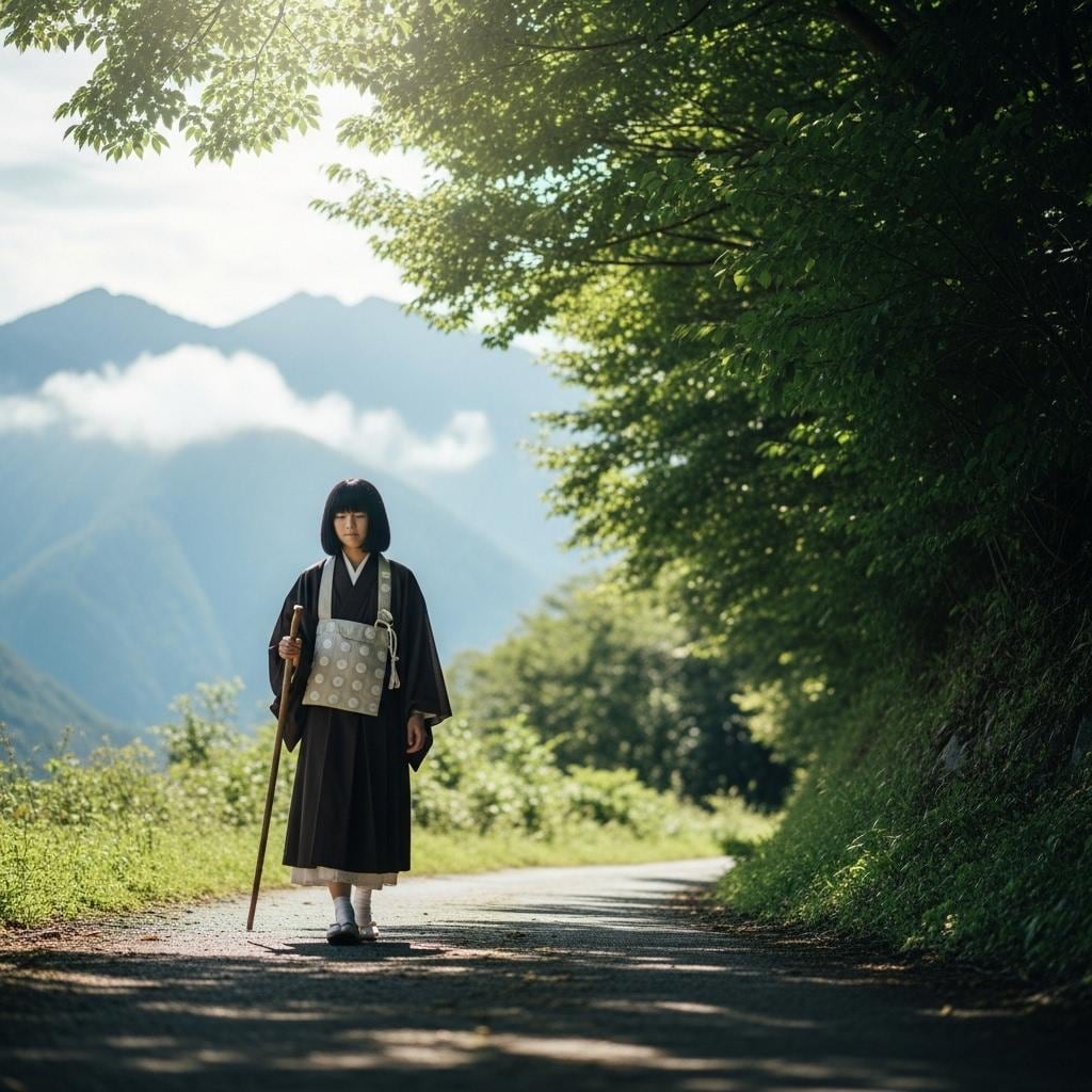 尼僧の一日　托鉢
