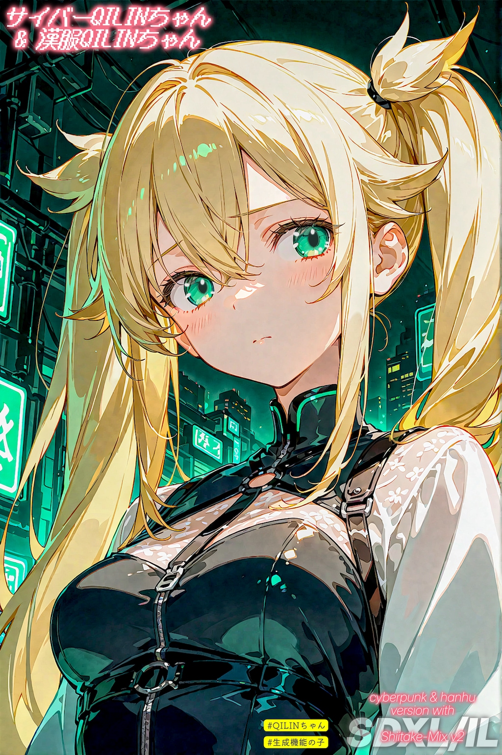 サイバーQILINちゃんと漢服QILINちゃん