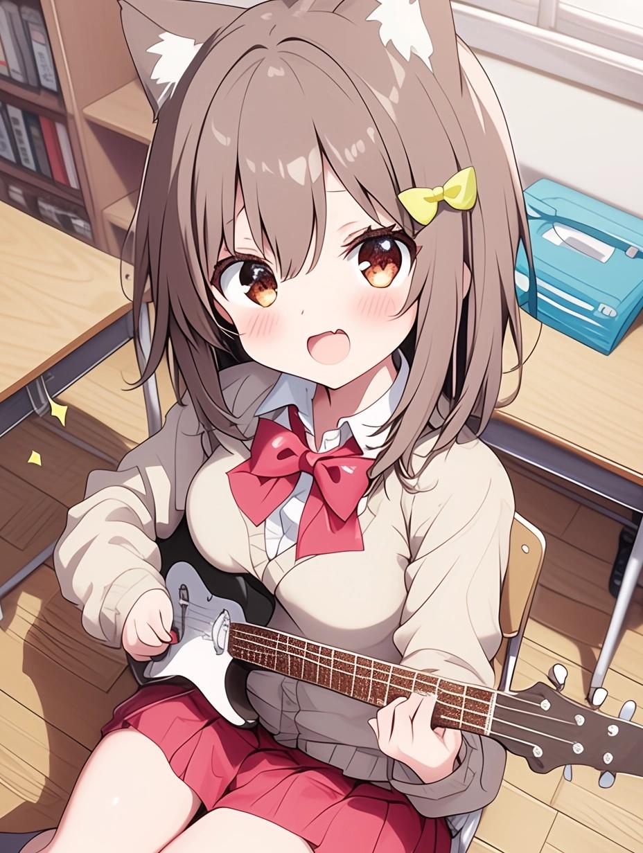 軽音部狐 | の人気AIイラスト・グラビア