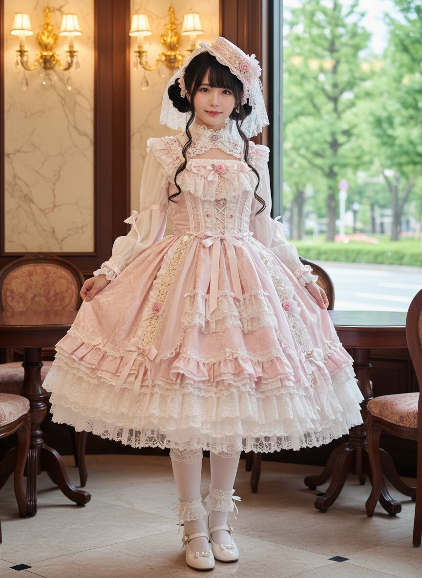 ３モデル比較：ロリータファッション