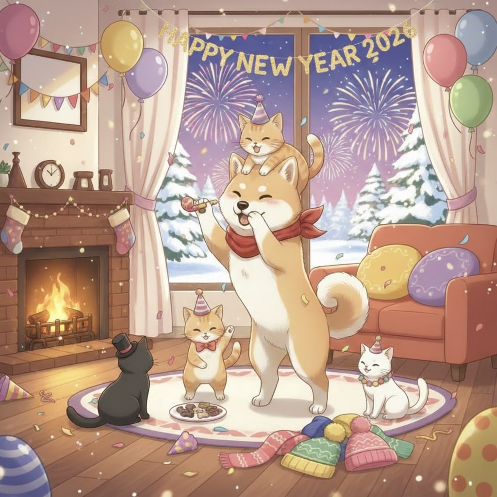 新年会🐶😺 | の人気AIイラスト・グラビア