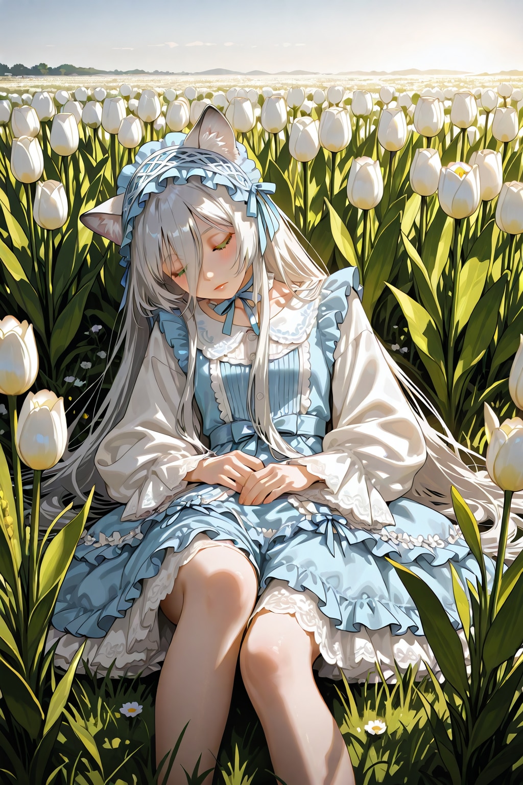 チューリップ畑の眠り姫