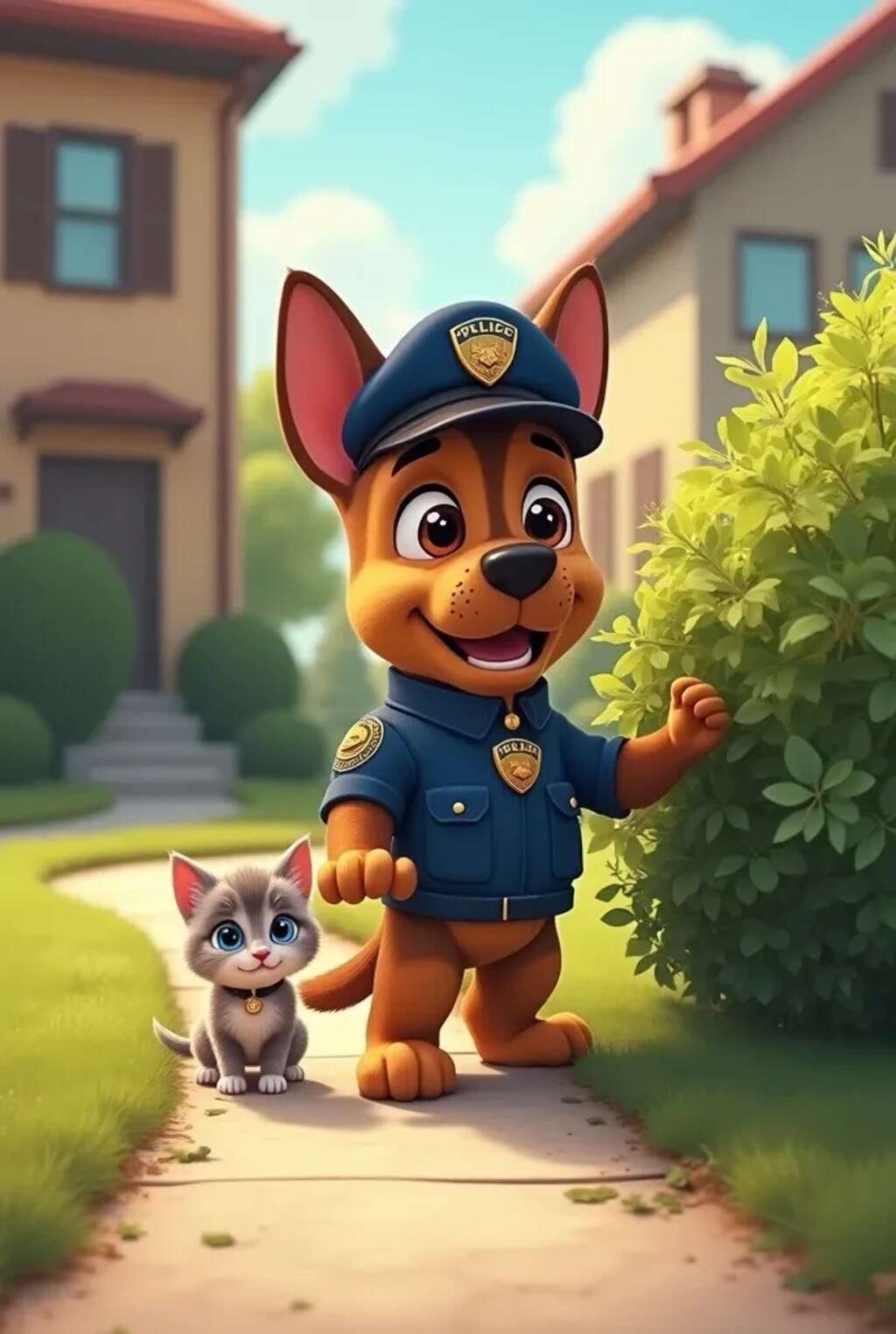 犬のおまわりさんと仔猫