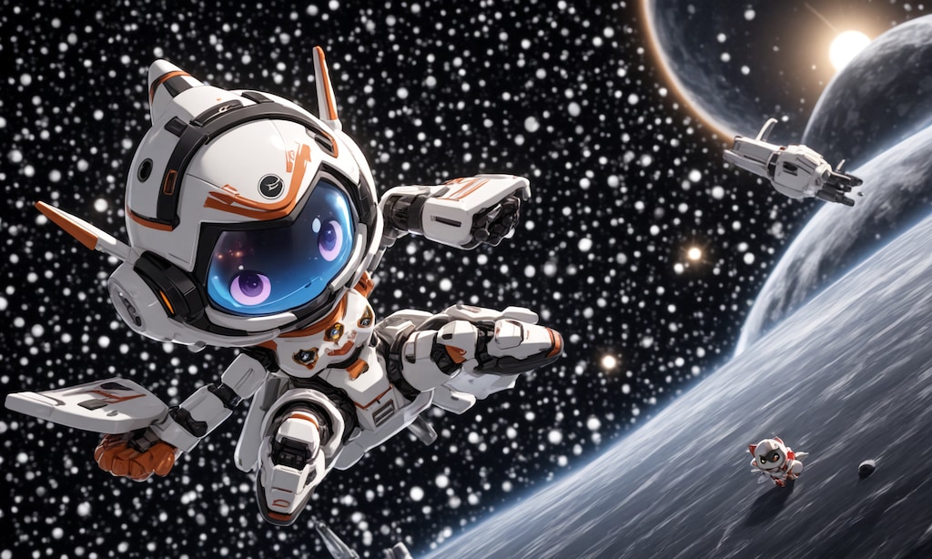 241021 「宙間戦闘用chibiロボと月面軌道上戦争」？