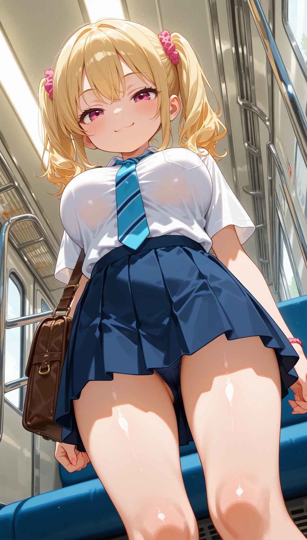電車内でローアングル