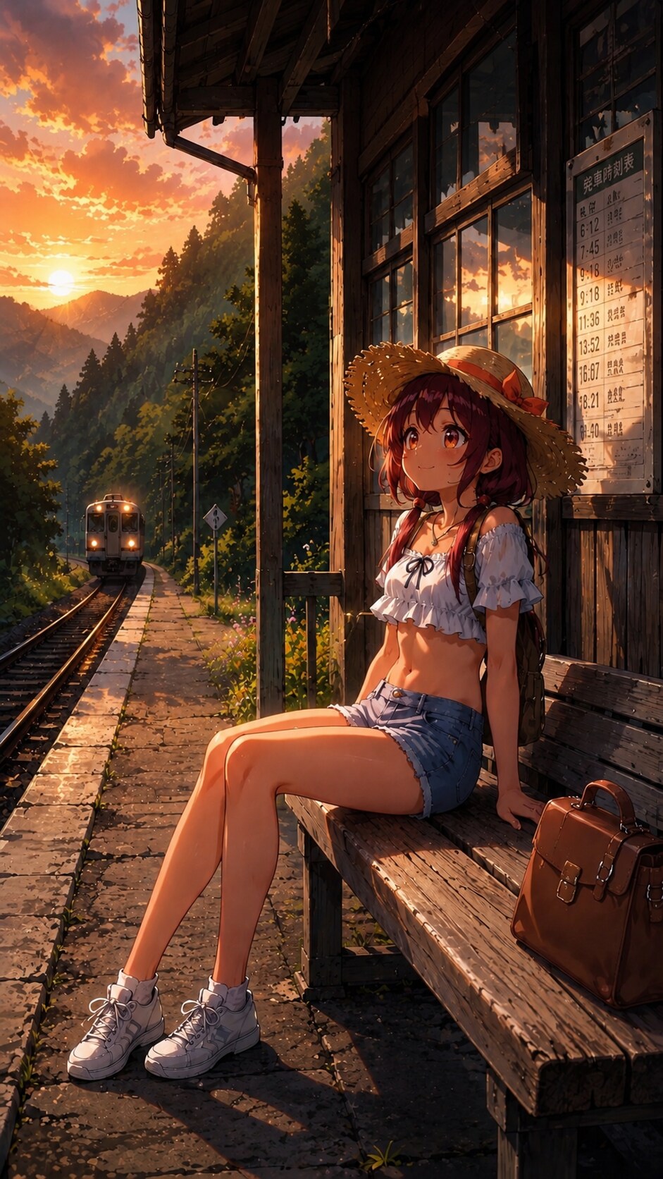 夕暮れの秘境駅