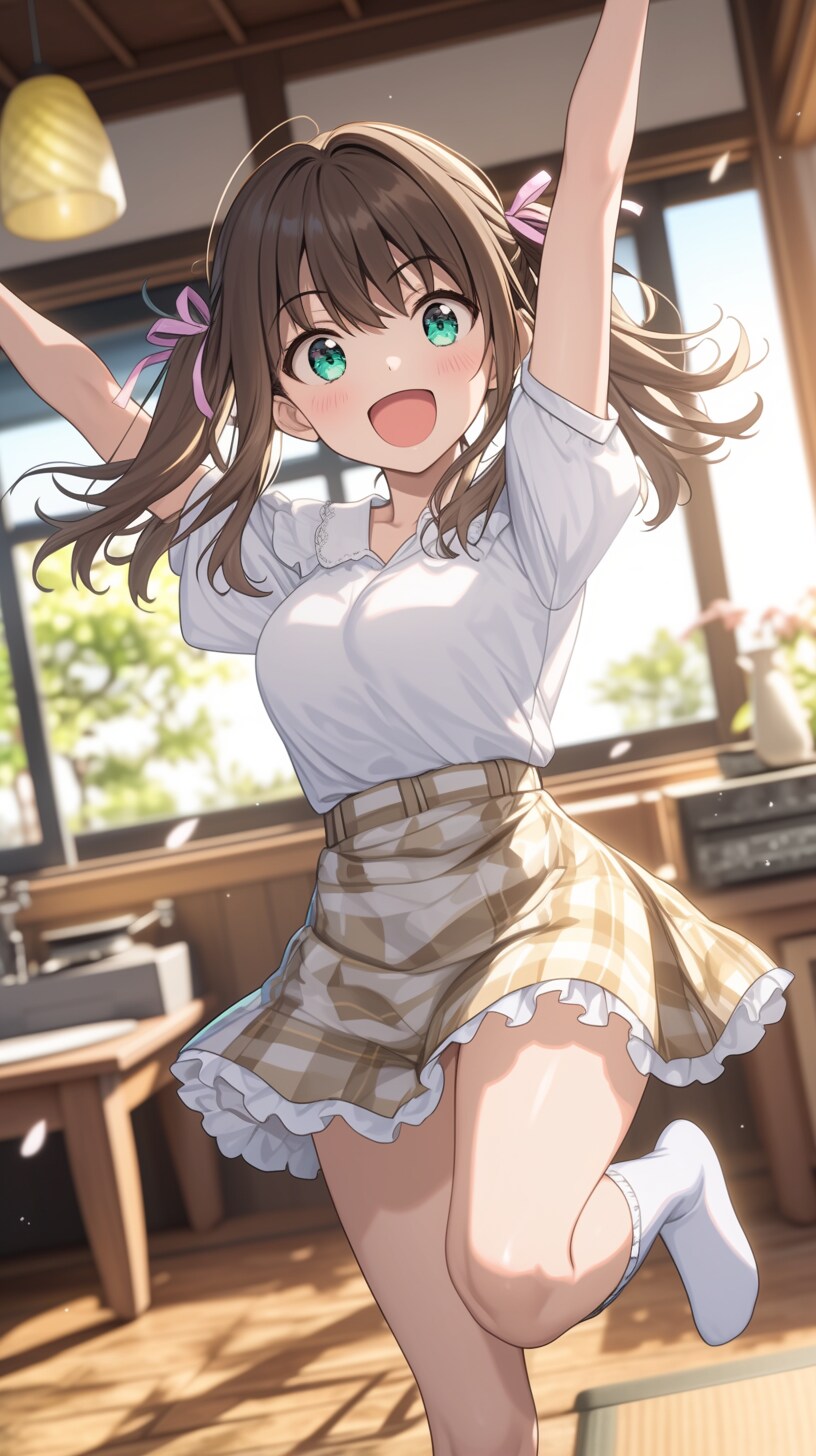 畳の上でダンス