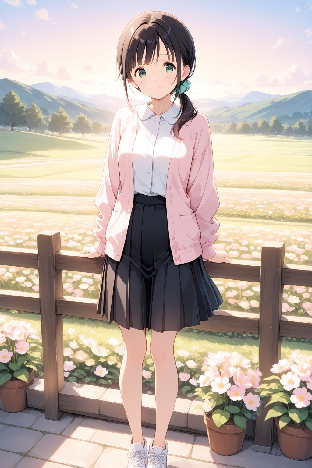 高原の花畑 | の人気AIイラスト・グラビア
