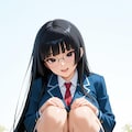 👑しゃがみピース杏樹(R15) 3枚目