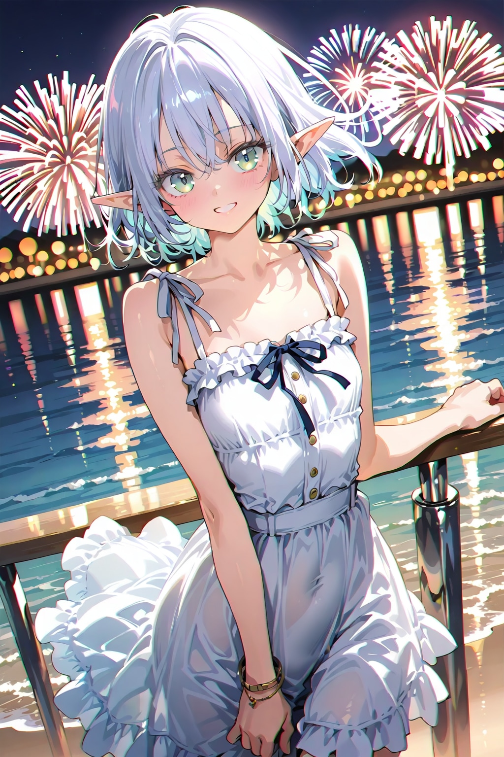 夏祭りを楽しむエルフなLARIMARちゃん