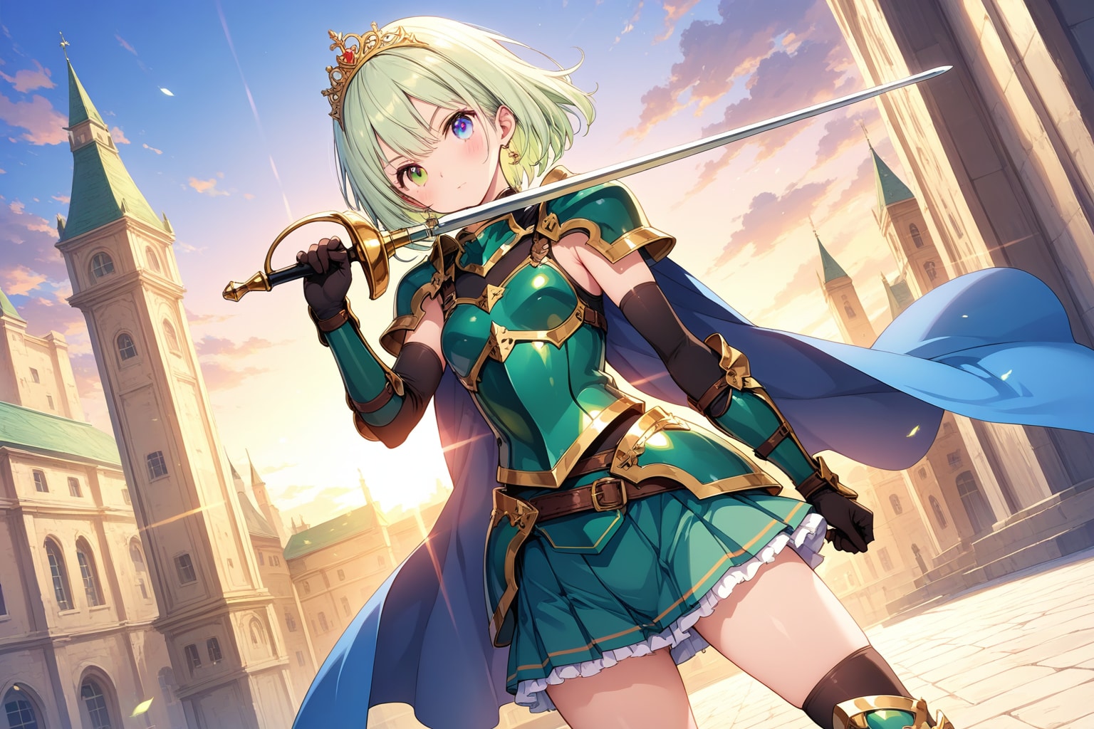 蒼色の姫騎士