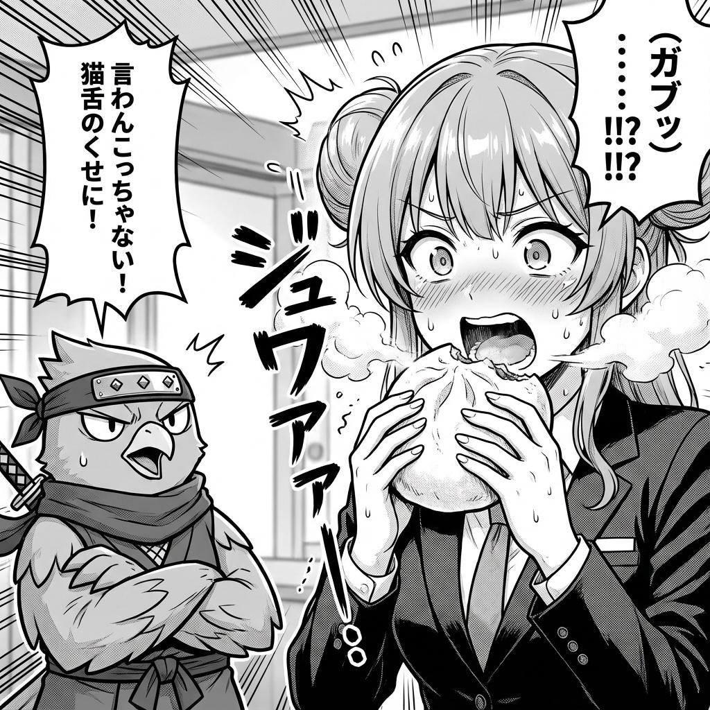 お団子頭のトラブルメーカー