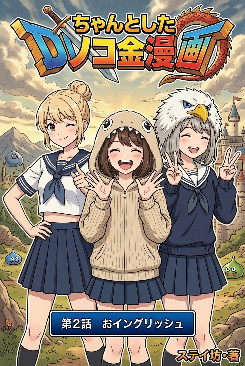 ちゃんとしたノコ金漫画　第2話「おイングリッシュ」 | の人気AIイラスト・グラビア