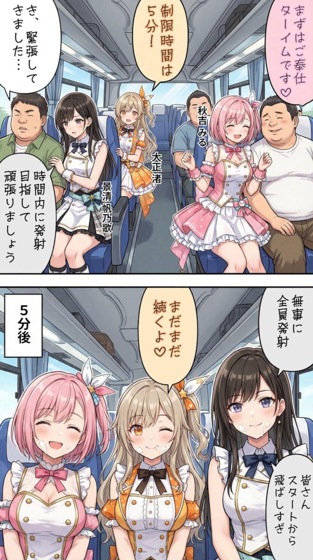 ファン感謝祭バスツアーをするアイドル