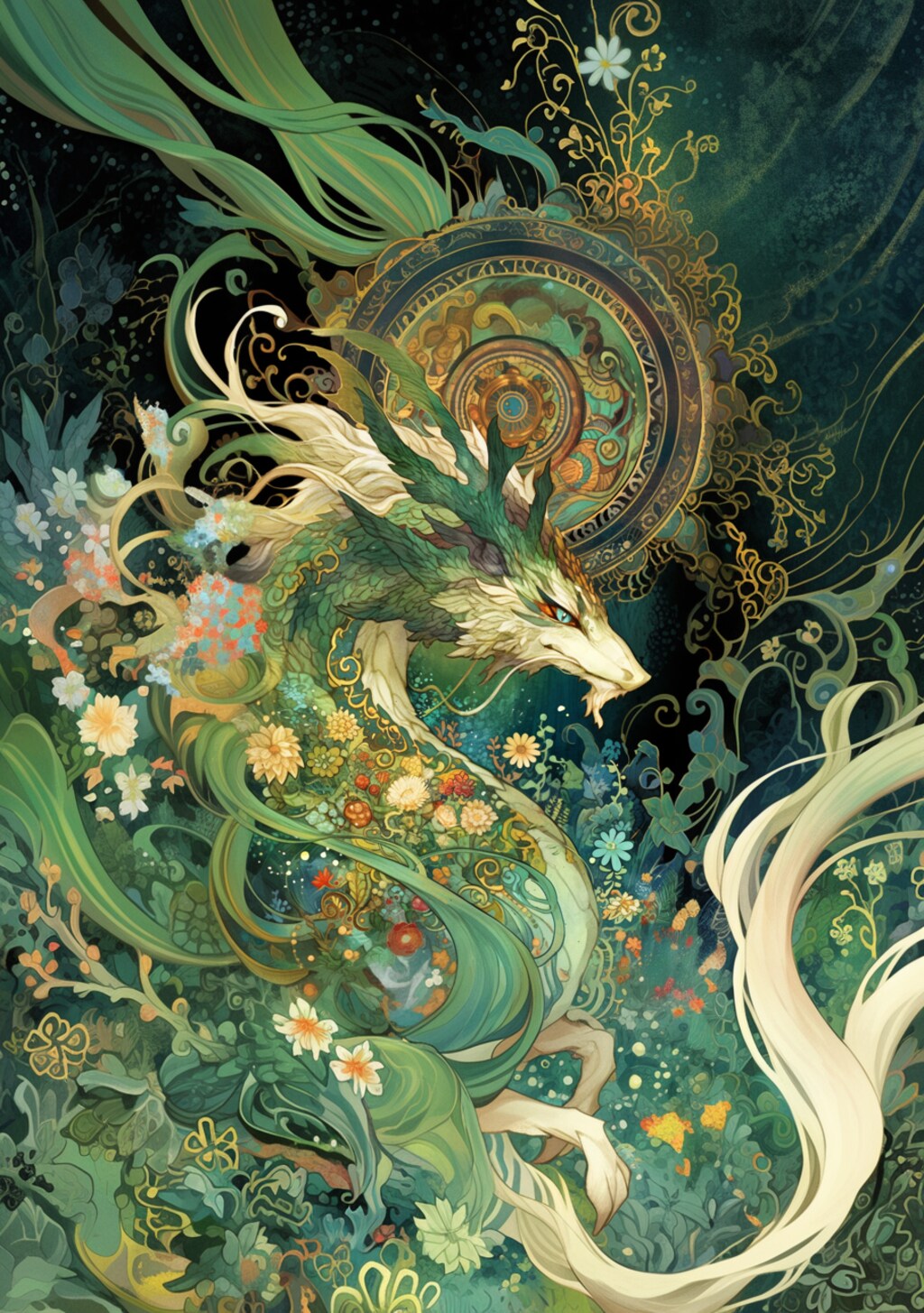 万華鏡のような竜