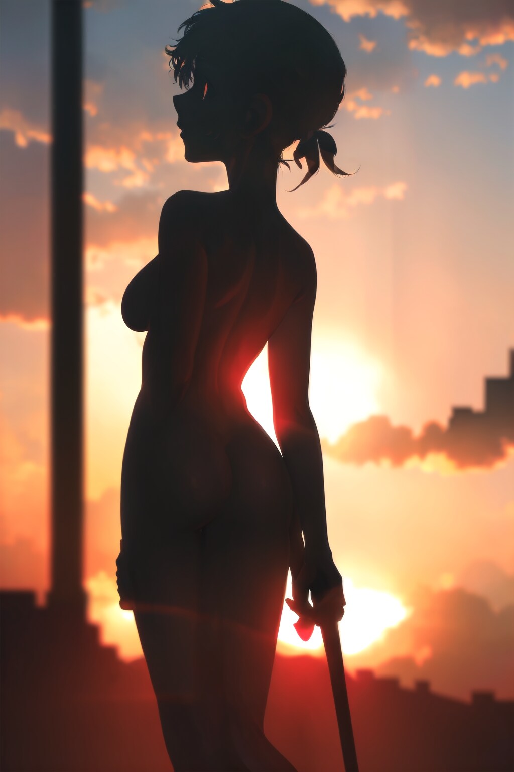 V4Bでシルエット