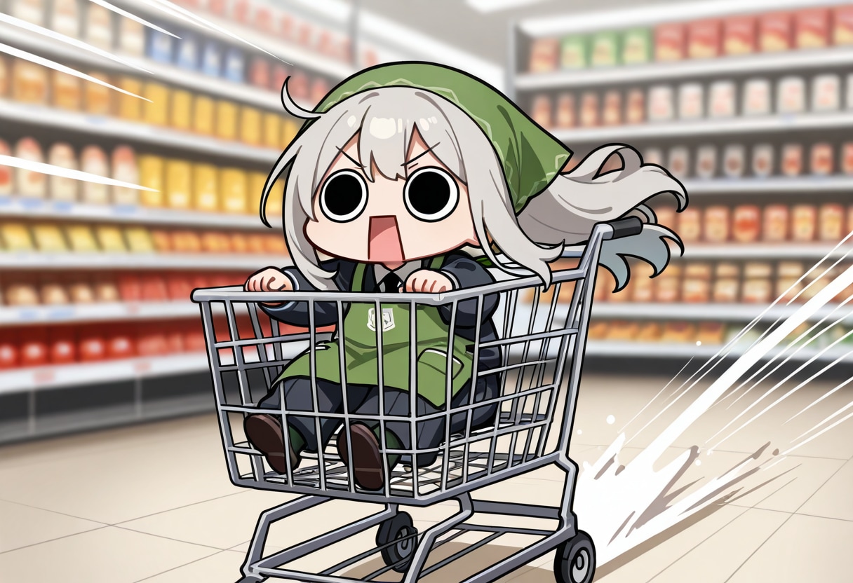 スーパーちちぷいでショッピングカートしてしまいよったえらいこっちゃ嬢 | の人気AIイラスト・グラビア