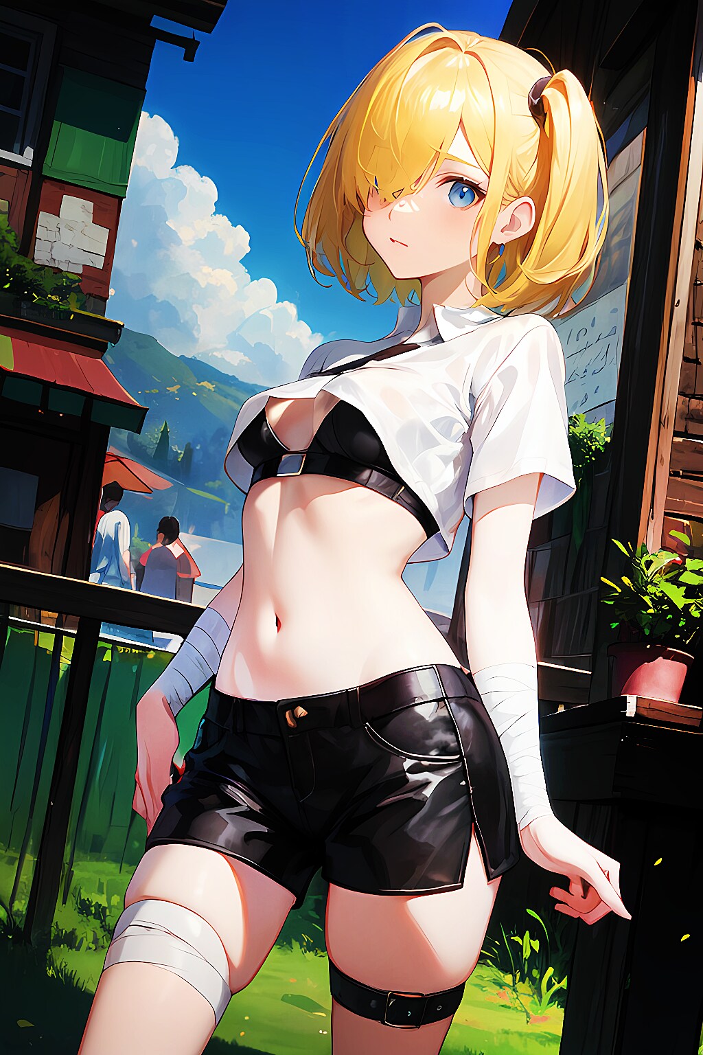 髪型 長めチョンボリ