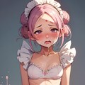 嫌な顔をしながら顔射されたメイド 10枚目