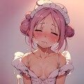 嫌な顔をしながら顔射されたメイド 2枚目