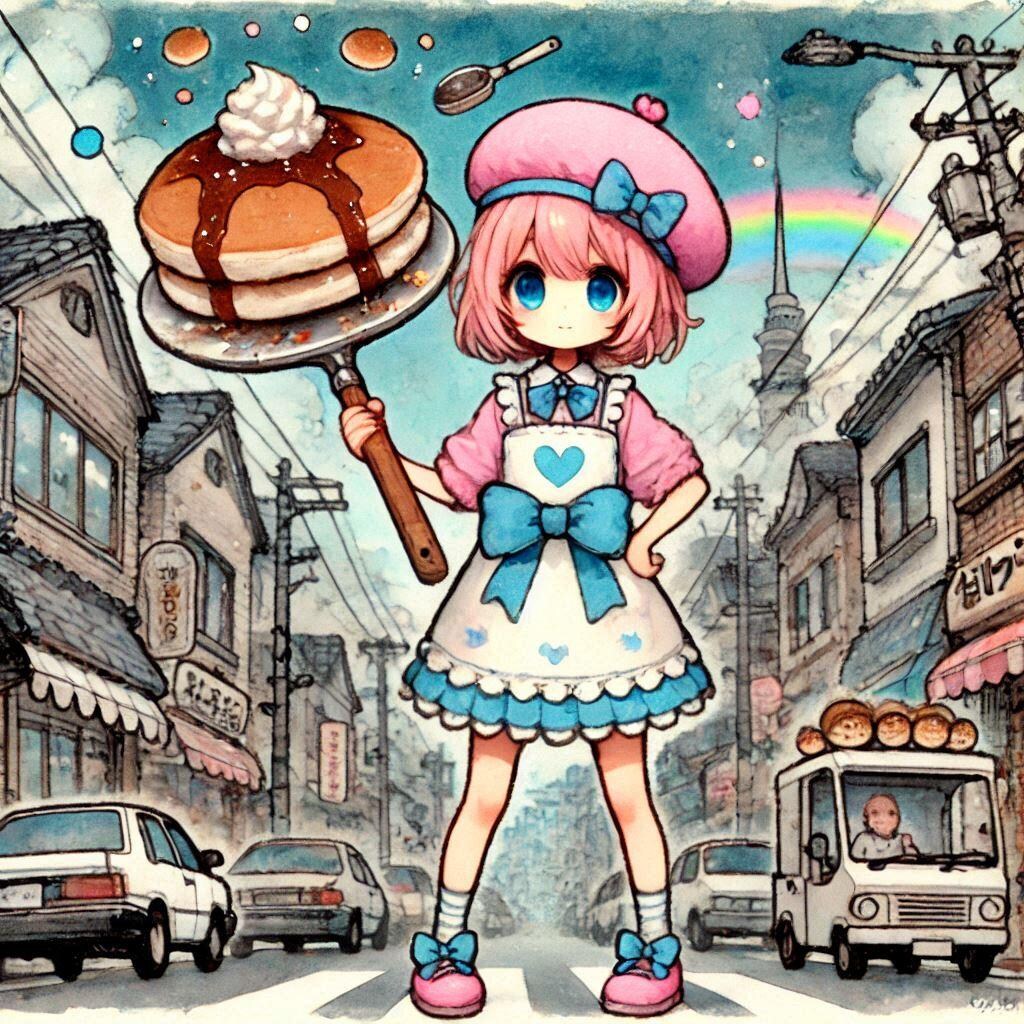 車輪餅（任意焼き）の擬人化の「もち」