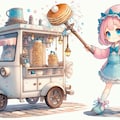 車輪餅（任意焼き）の擬人化の「もち」 3枚目