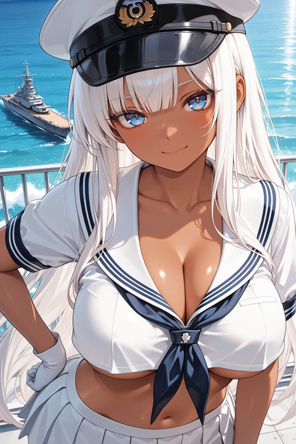 海軍に入ってくれるなら……特別なサービス、たっぷりあげちゃうよ♡