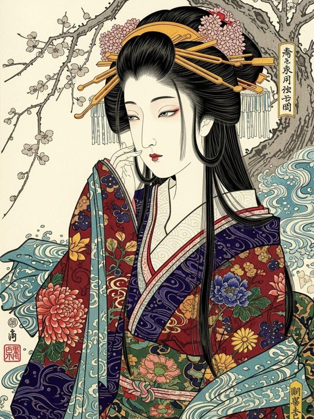 美人画(２枚)　ImageFX