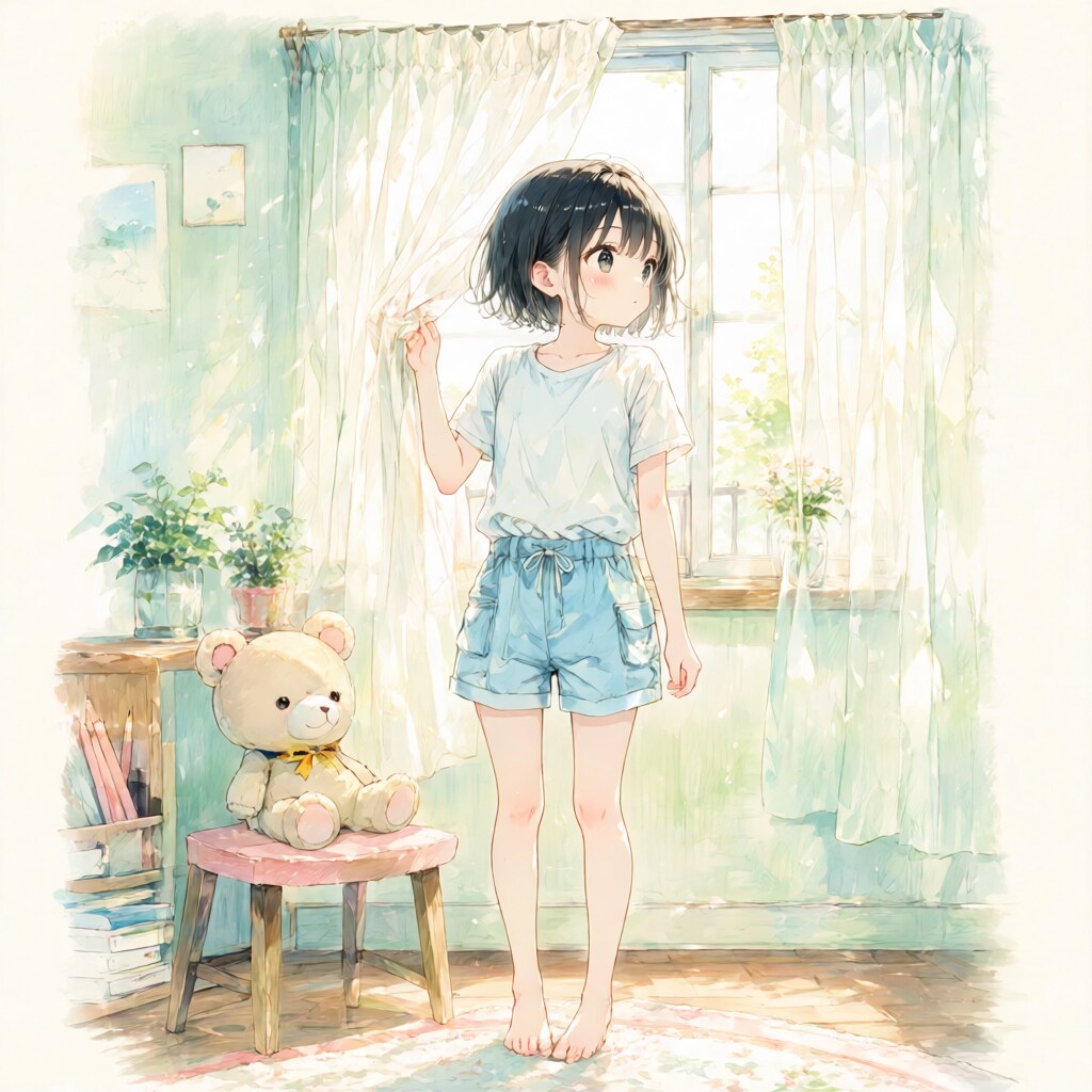 窓辺の少女